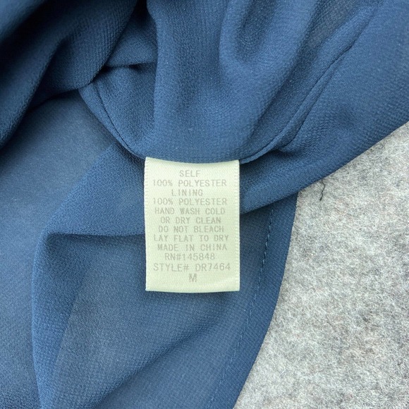 Everly Dress‎ Womens Medium Blue Green Floral Sleeveless Shift Lined Midi - Picture 14 of 15